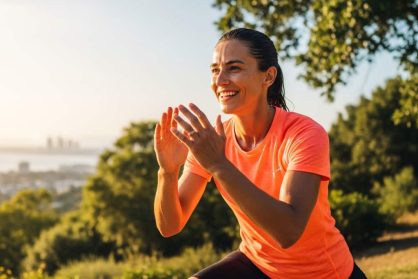 una persona ejercitandose